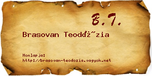 Brasovan Teodózia névjegykártya